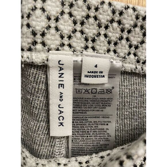 Janie and Jack Geometric Ankle Leggings Size 4 Multicolor - Picture 2 of 4